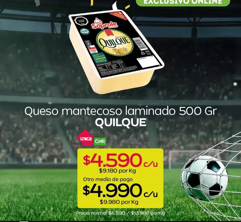 Soprole - Queso Mantecoso Laminado