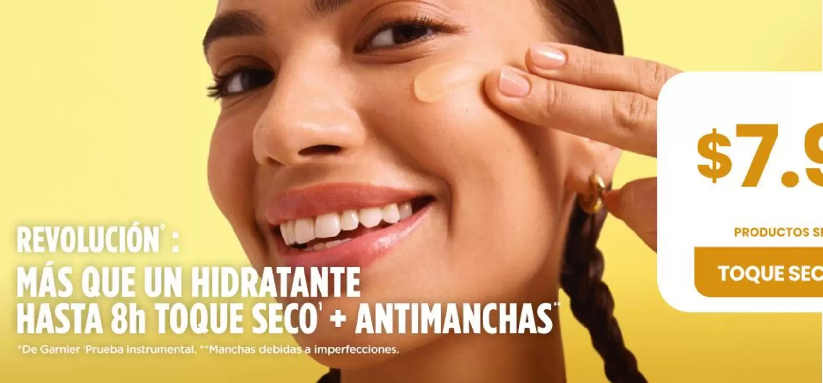 Garnier - Revolucion: Mas Que Un Hidratante Hasta 8h Toque Seco + Antimanchas