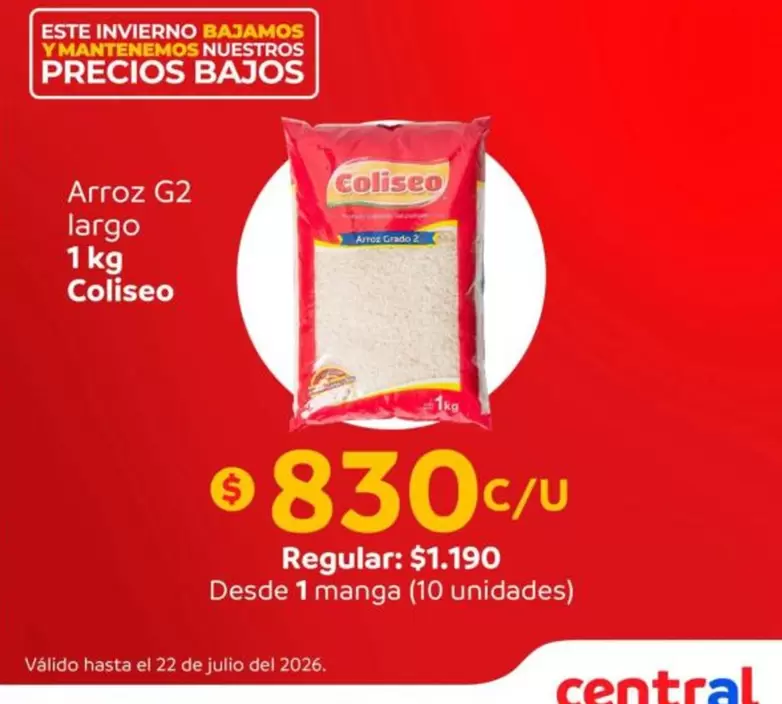 Coliseo - Arroz G2 Largo