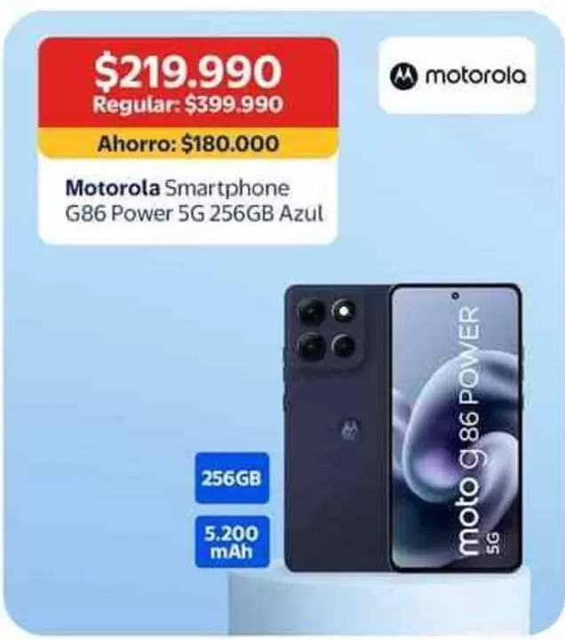 Motorola - Smartphone G86 Power 5G Azul