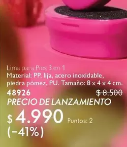 Lima Para Pies 3 En 1