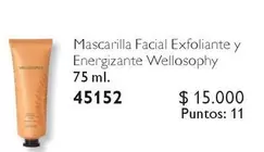 Mascarilla Facial Exfoliante Y Energizante Wellosophy