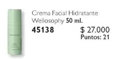 Crema Facial Hidratante Wellosophy