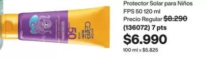 120 - Protector Solar Para Niños FPS 50 ml