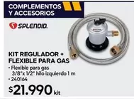 Splendid - Kit Regulador + Flexible Para Gas