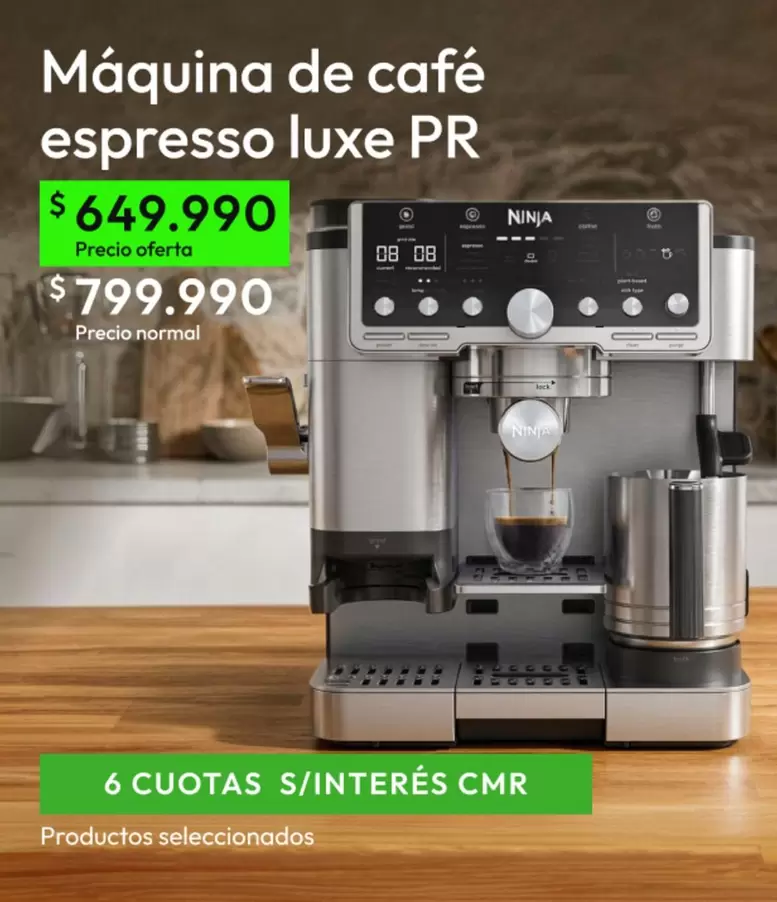 Maquina de café espresso Luxe PR
