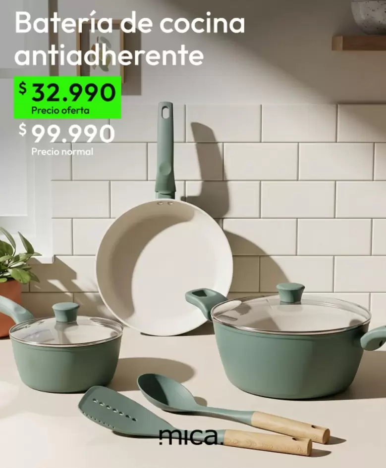 Bateria de cocina antiadherente