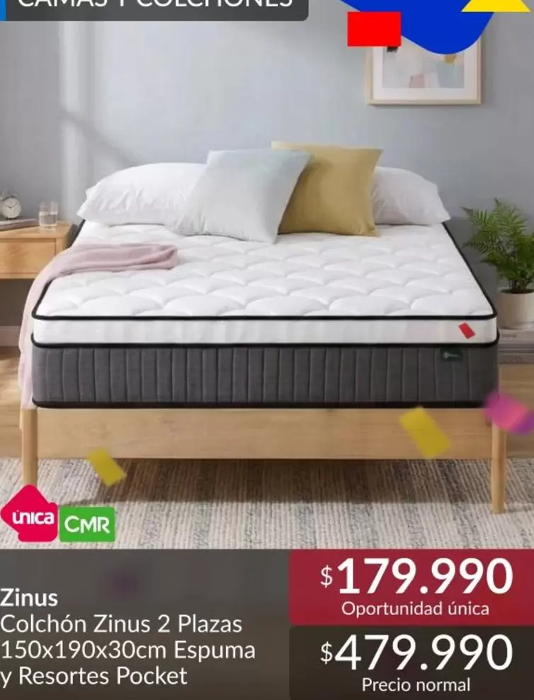 Colchon Zinus 2 Plazas