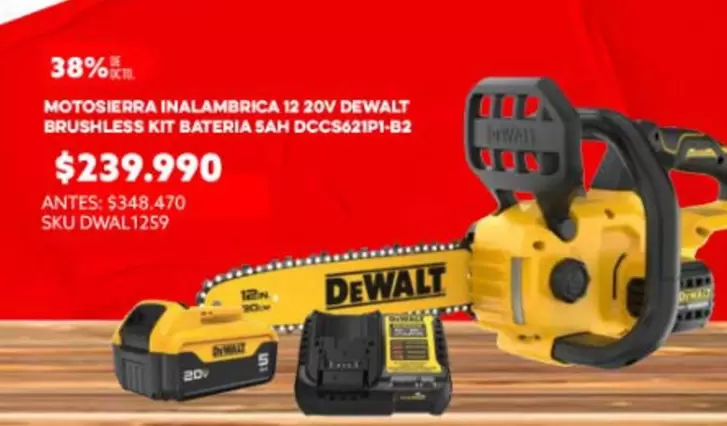 Dewalt - Motosierra Inalámbrica 12 20v