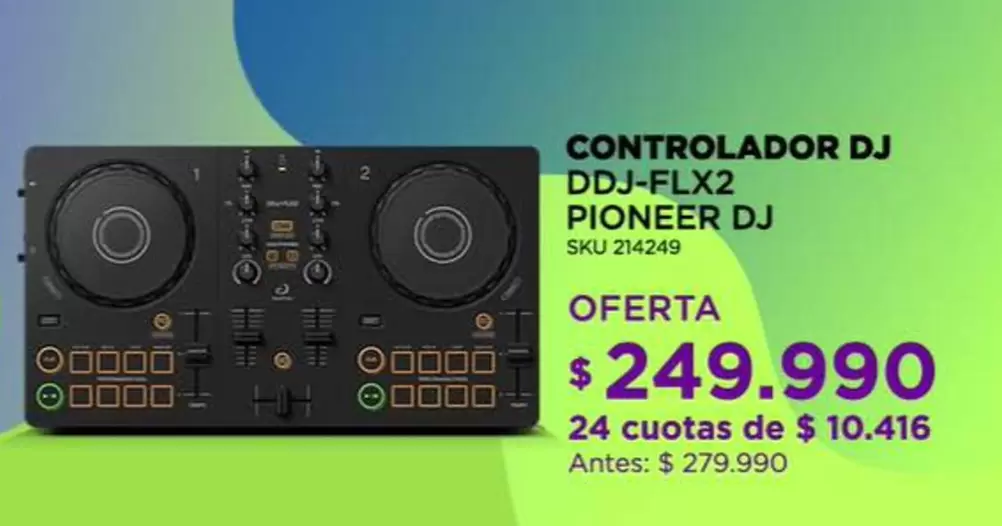Pioneer - Controlador Dj DjJ-FLX2  Dj