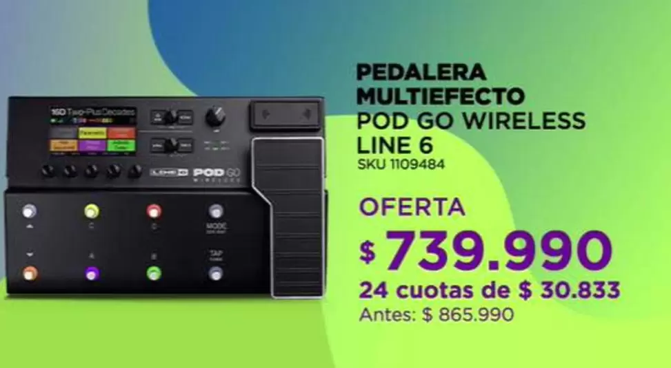 Pecalera Multiefecto Pod Go Wireless Line 6