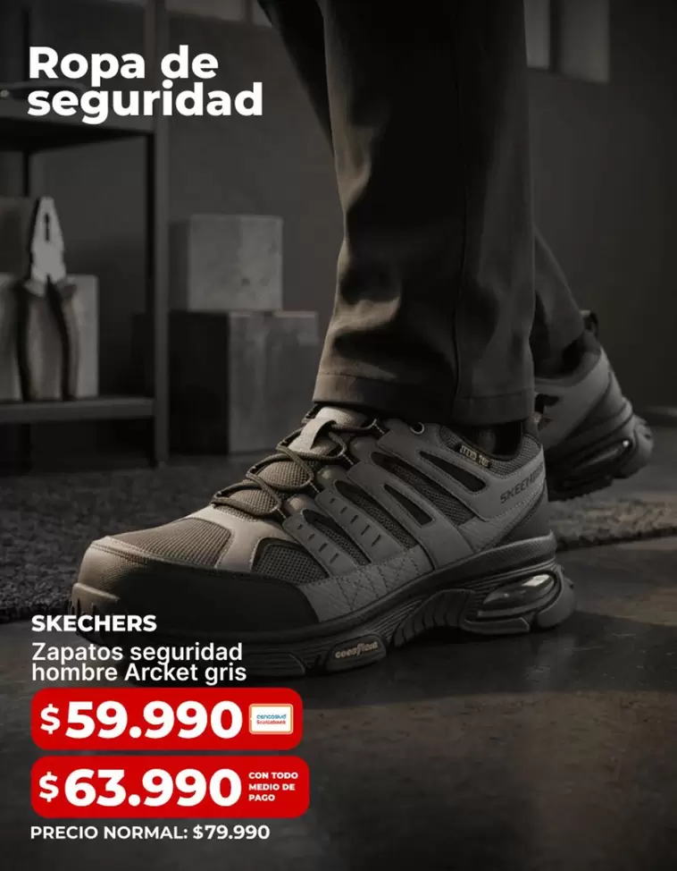 Skechers - Zapatos Seguridad Hombre