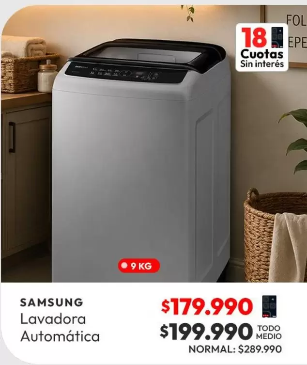 Samsung - Lavadora Automatica