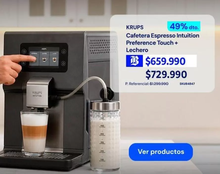Cafetera Espresso Intuition Preference Touch +