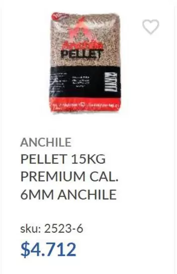 Anchile Pellet 15kg Premium Cal. 6mm Anchile