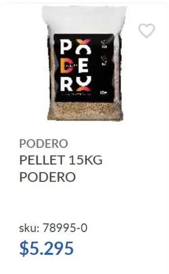 Podero Pellet 15kg Podero