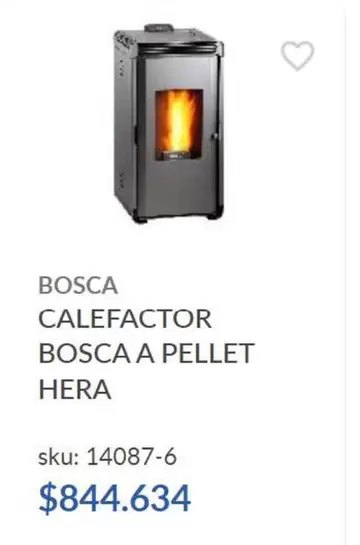 Bosca - Calefactor A Pellet Hera