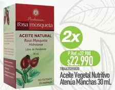 Aceite Vegetal Nutritivo Atenua Manchas