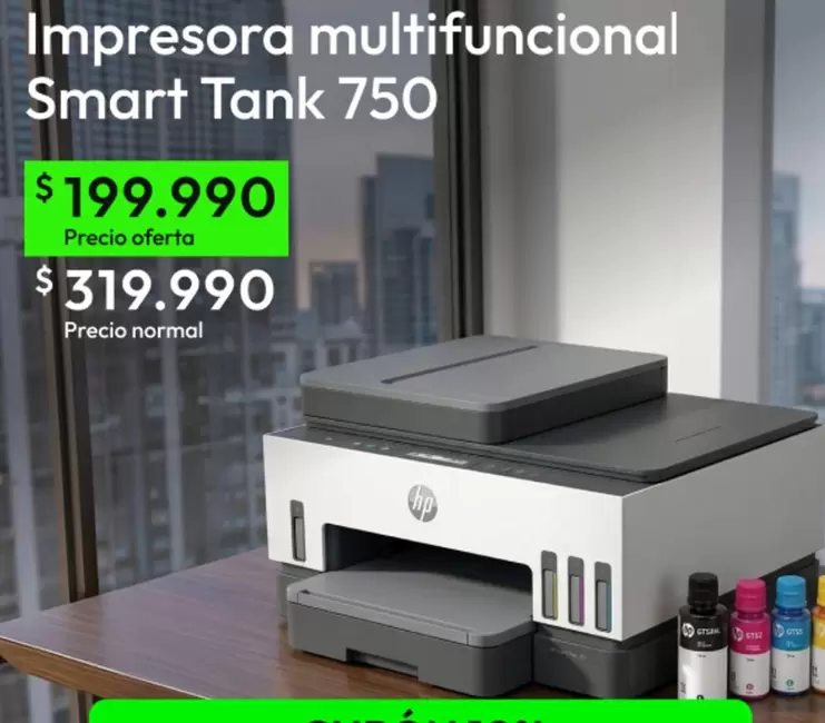 HP - Impresora Multifuncional Smart Tank