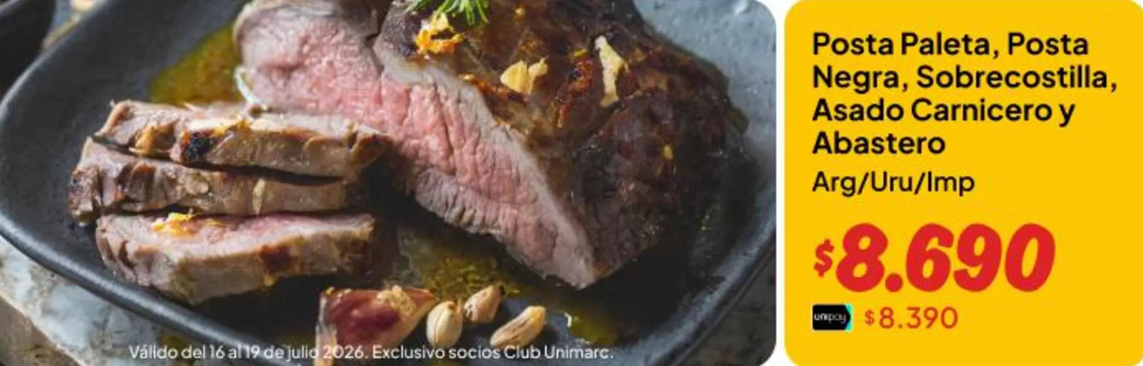 Club - Posta Paleta Posta Negra, Sobrecostilla, Asao Carnicero Y Abastero