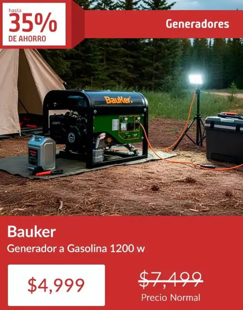 Bauker - Generador A Gasolina