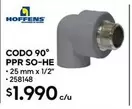 Hoffens - Codo 90° Ppr So-he