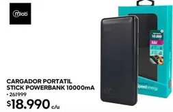 Energy - Cargador Portatil Stick Powerbank 10000ma