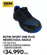 Safety - Botin Sport One Plus Negro/Azul Nazca