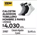 Safety - Calcetin Algodon Tobillero Hombre 3 Pares