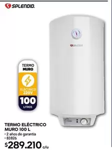 Splendid - Termo Eléctrico Muro 100 L