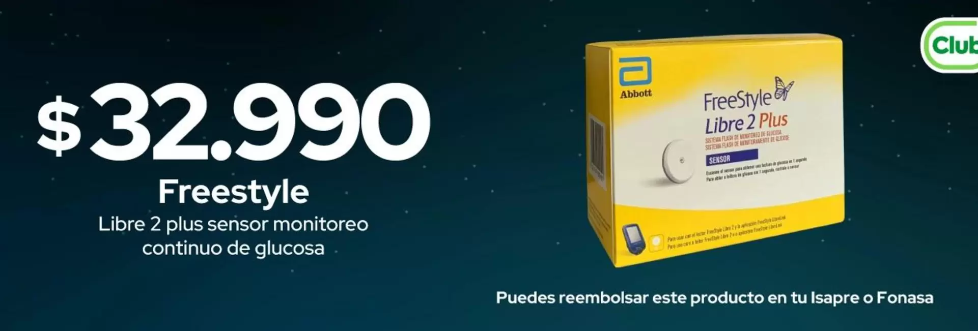FreeStyle - Libre 2 Plus Énos/montocero Contina De Glucosa