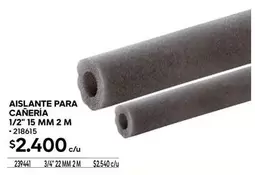 Aislante Para Canería 1/2" 15 Mm 2 M