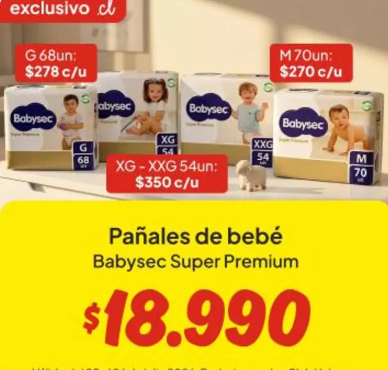 Babysec - Pañales De Bebé Premium