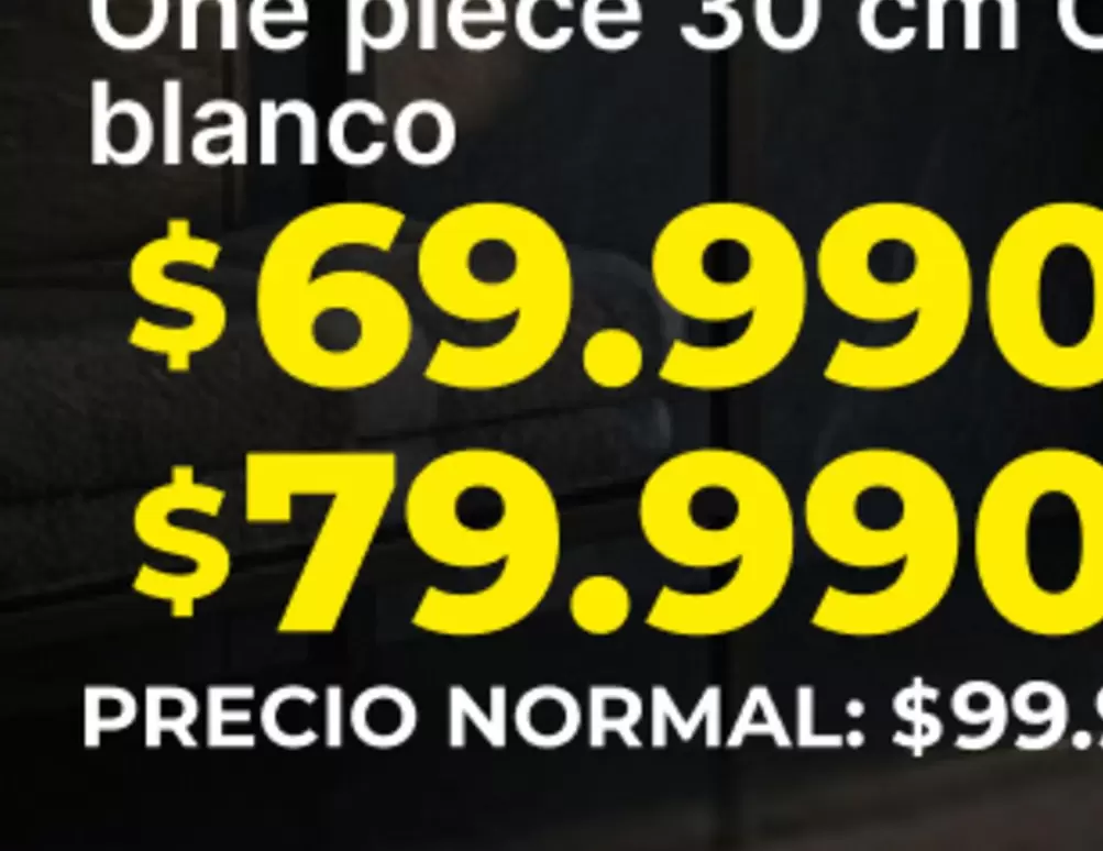One Piece 50 Cm Blanco