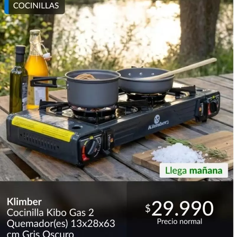 Klimber - Cocinilla Kibo Gas 2 Quemadores