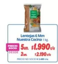 Cuisine&Co - Lentejas 6 Mm Nuestra
