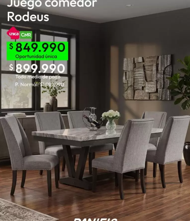 Juego Comedor Rodeus