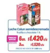 Colun - Leche Semidescremada