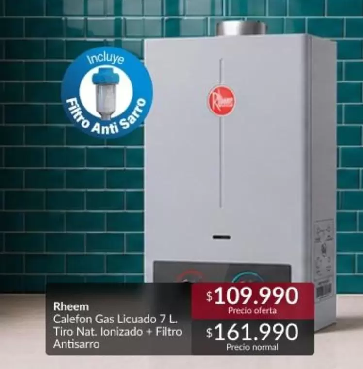 Rheem - Calefon Gas Licuado
