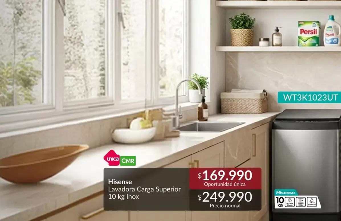 Hisense - Laxadora Carga Superior