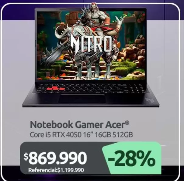 Acer - Notebook Gamer