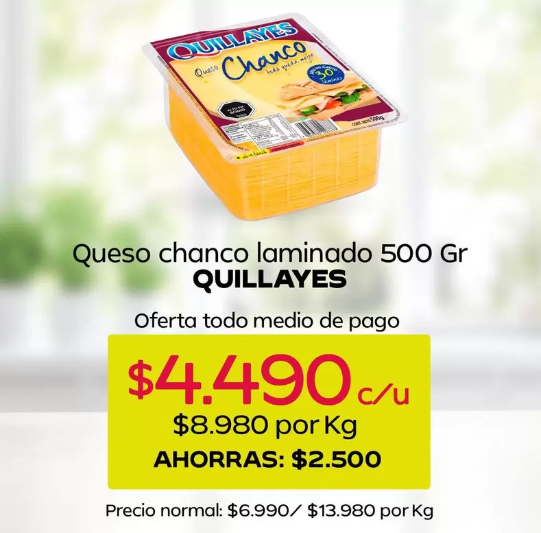 Quillayes - Queso Chanco Laminado