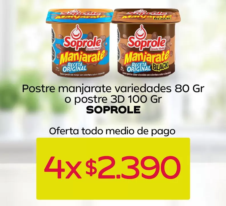 Soprole - Postre Manjarate