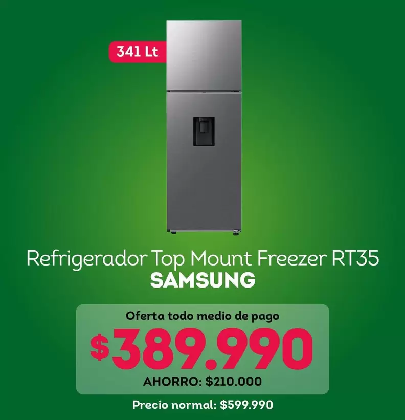 Samsung - Refrigerador Top Mount Freezer Rt35