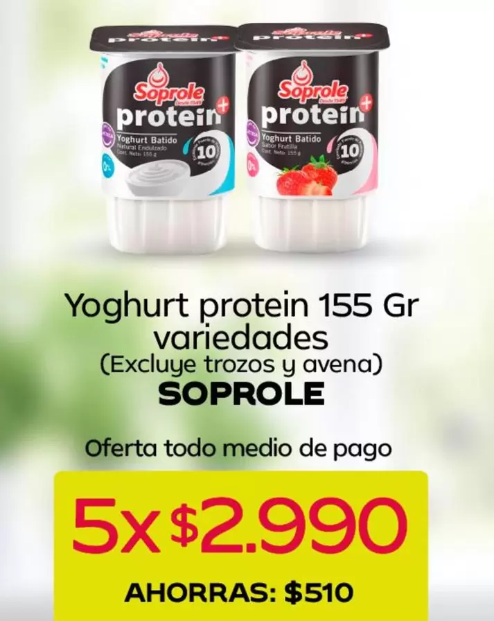 Soprole - Yoghurt Protein Variedad