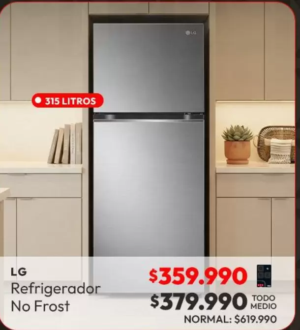 LG - Refrigerador No Frost