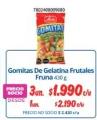 Gomitas De Gelatina Frutales