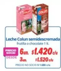 Colun - Leche Semidescremada
