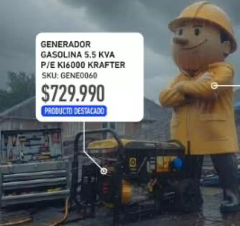 Krafter - Generador Gasolina 5. Kvar P/ K16000 KRAAFTER