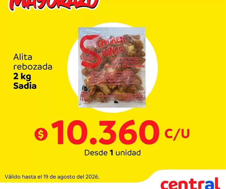 Sadia - Alita Rebozada 2 Kg